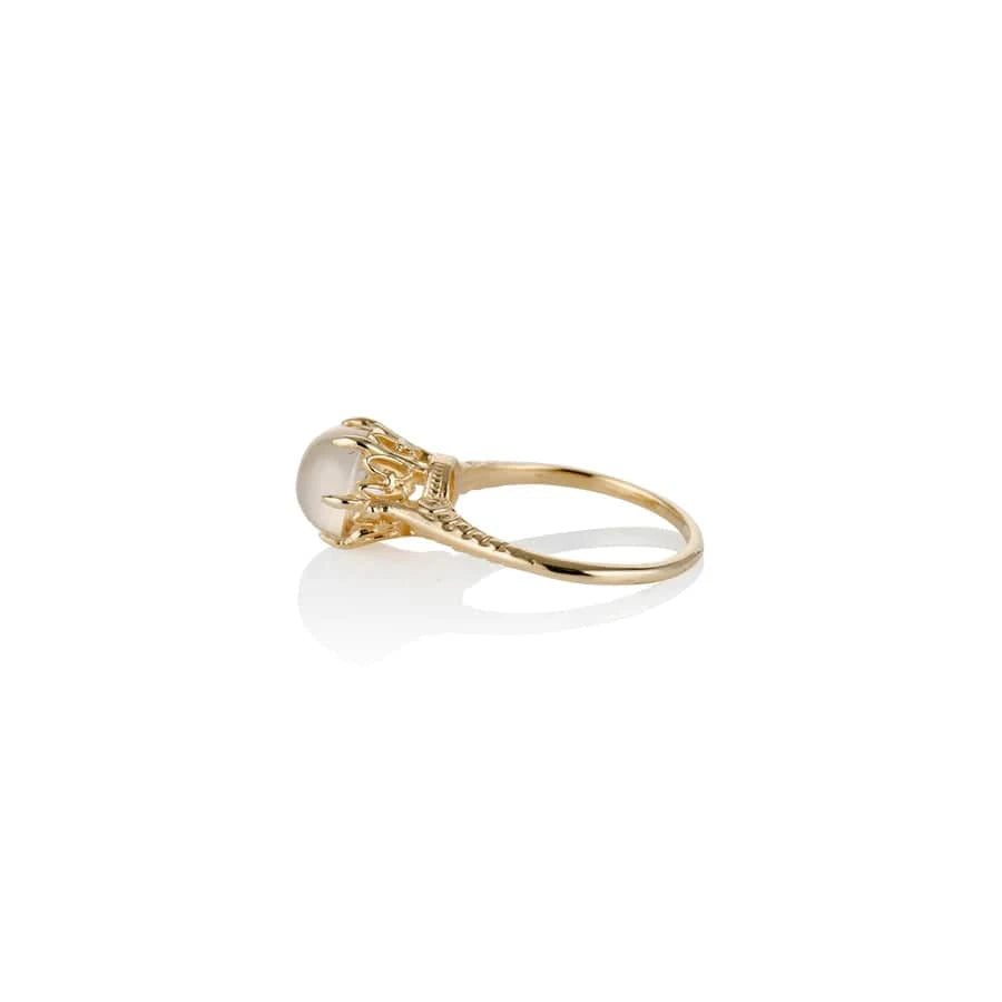 Charlie and Marcelle RINGS Moonstone Crystal Ball Ring