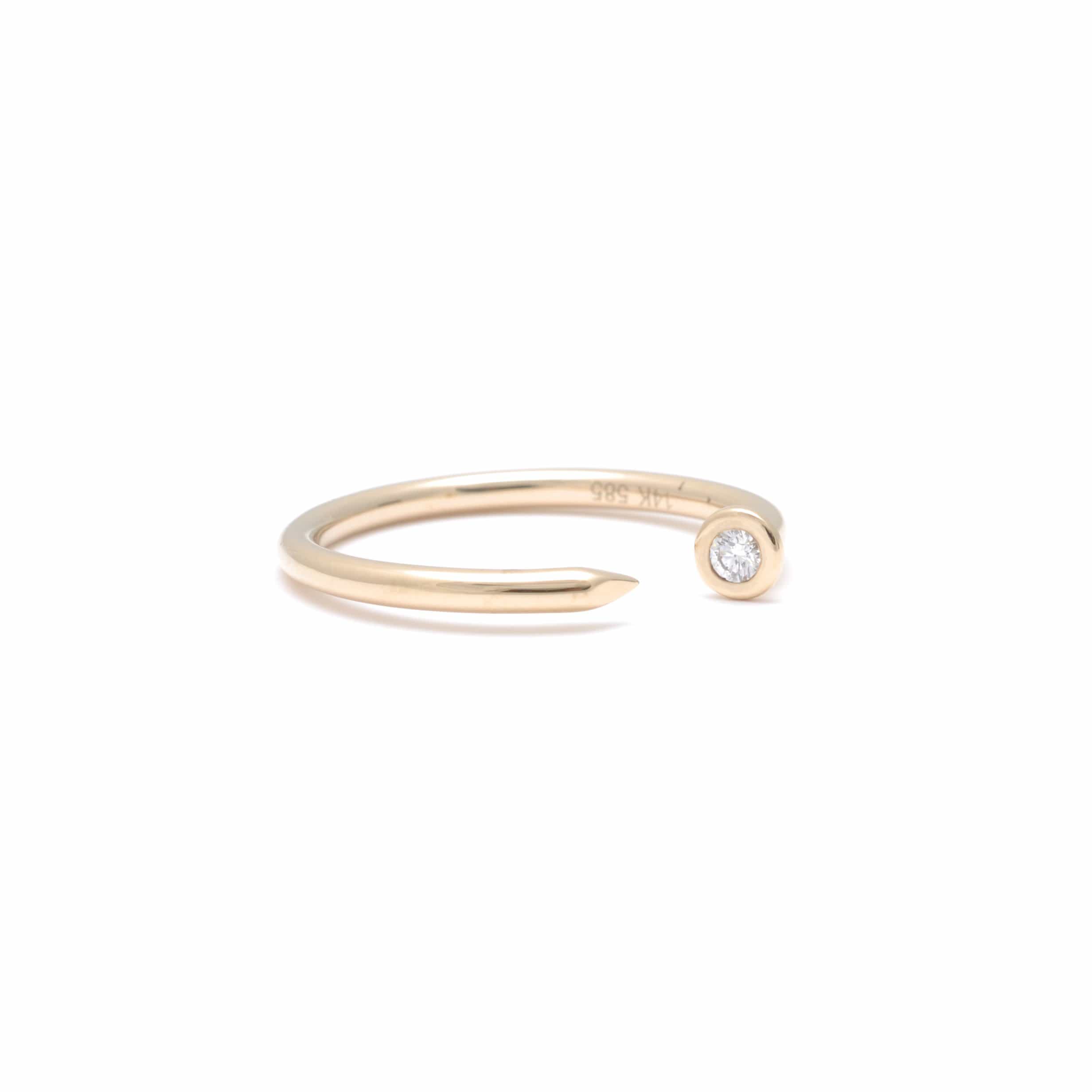 Amazing Grace RINGS Open Nail Diamond Ring