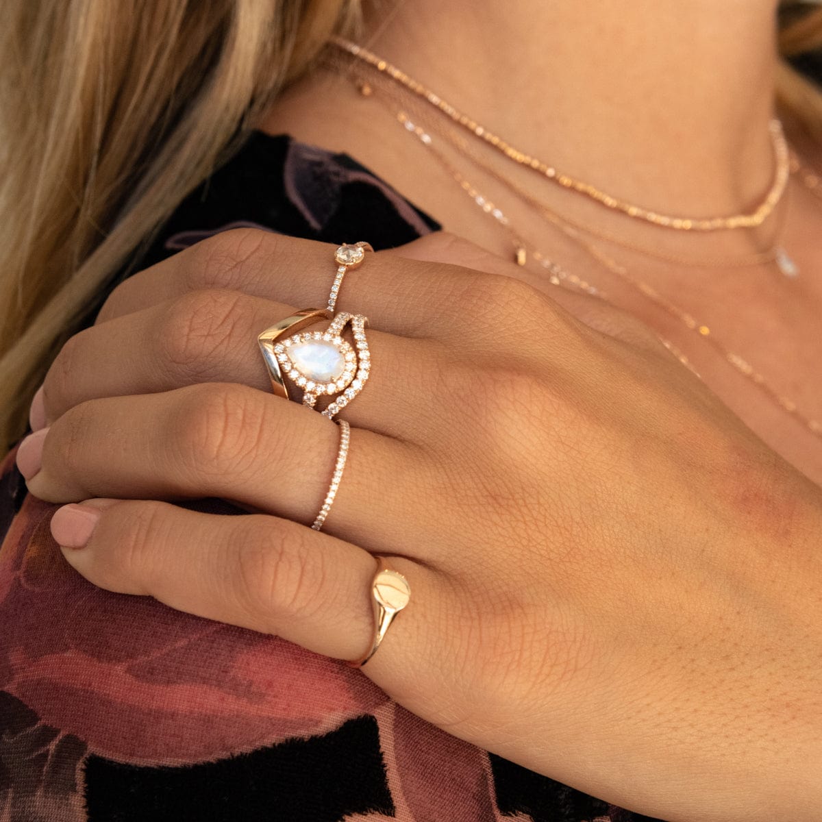Amazing Grace RINGS Round Signet Pinky Ring