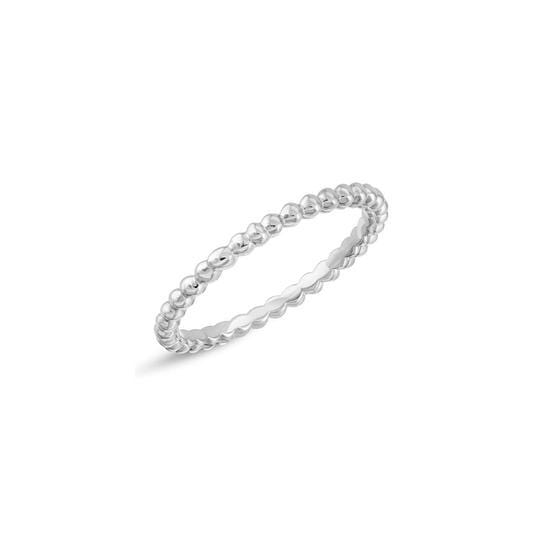 Curated Los Angeles RINGS Small Beaded Gold Stacking Band