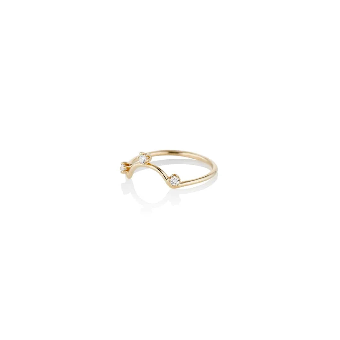 Charlie and Marcelle RINGS Trinity Diamond Crown Ring