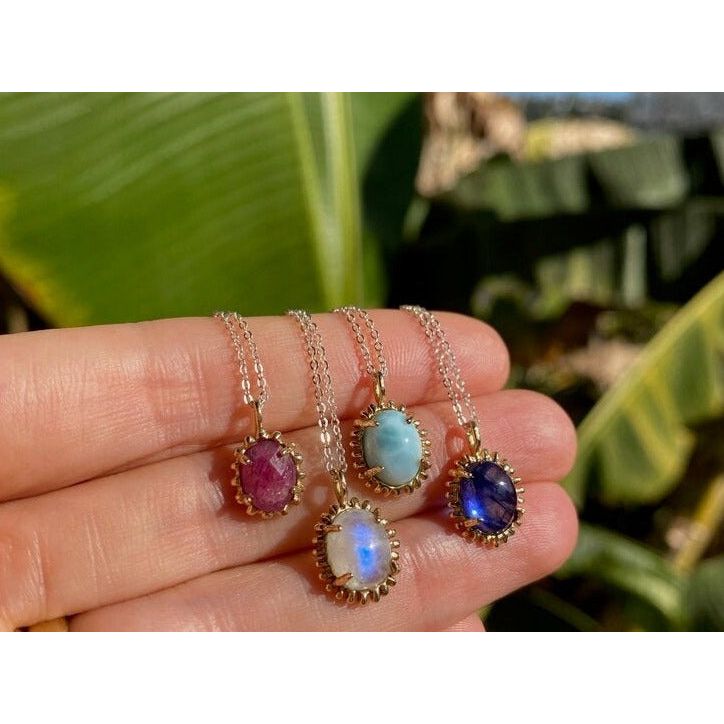 Moonstone Solar Flare Charm
