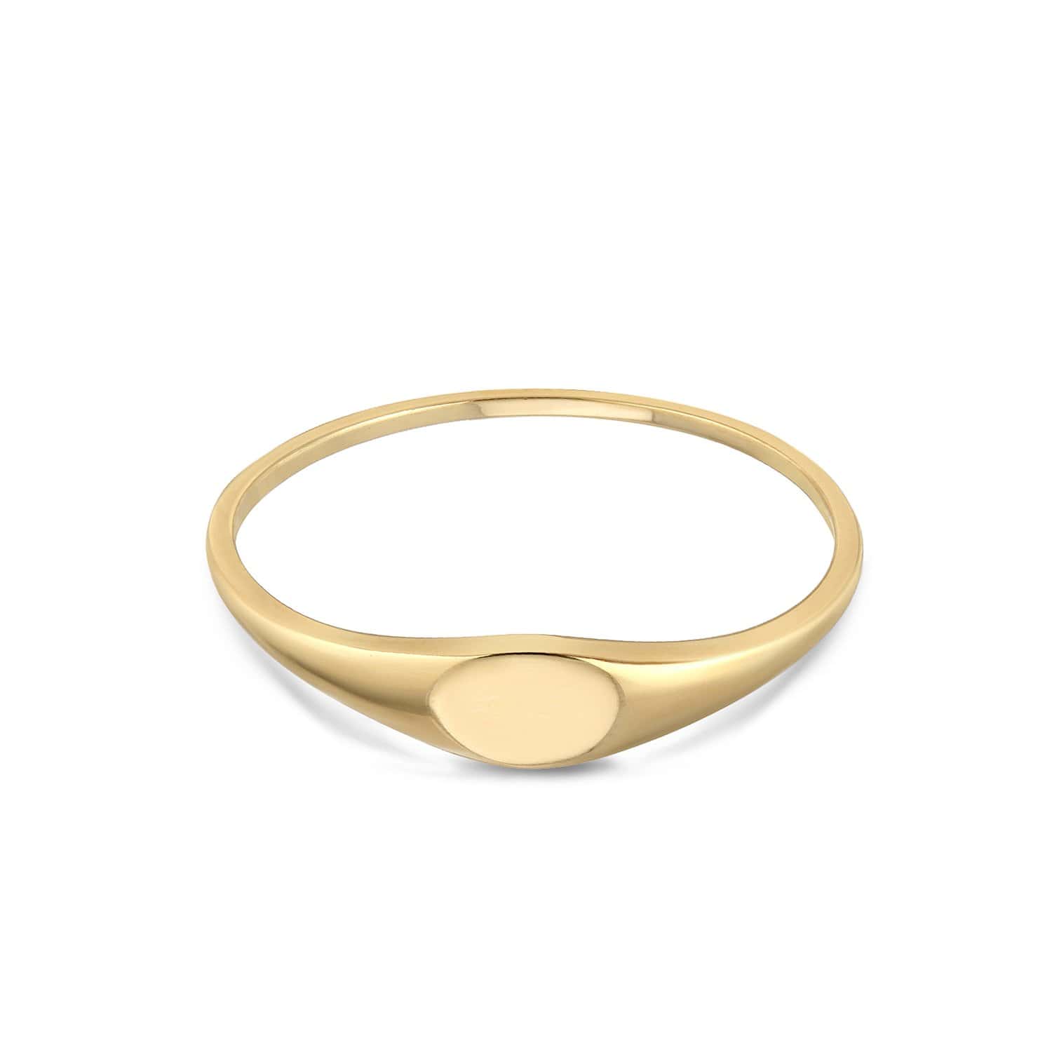 Yellow Gold Petite Signet Ring